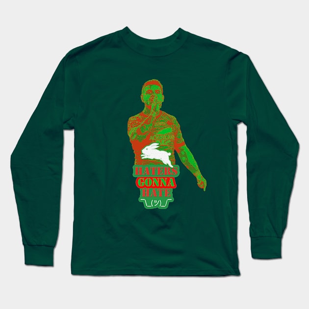 South Sydney Rabbitohs - Latrell Mitchell - HATERS GONNA HATE Long Sleeve T-Shirt by OG Ballers